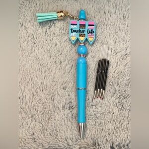 Teacher Life Pen with Refills, handcrafted
